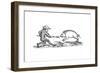 Spearing a Boar, 14th Century-null-Framed Giclee Print