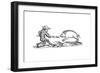 Spearing a Boar, 14th Century-null-Framed Giclee Print