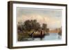 Spearing Fish from a Canoe, 1853-Seth Eastman-Framed Giclee Print