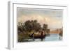 Spearing Fish from a Canoe, 1853-Seth Eastman-Framed Giclee Print