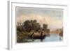 Spearing Fish from a Canoe, 1853-Seth Eastman-Framed Giclee Print