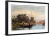 Spearing Fish from a Canoe, 1853-Seth Eastman-Framed Giclee Print