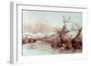 Spearing Fish in Winter-Seth Eastman-Framed Giclee Print