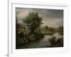 Spearing the Otter, 1805-Philip Reinagle-Framed Giclee Print