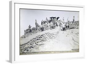 Special Artillery Corps of Africa in their Reduced Numbers under Lieutenant Colonel De Cristoforis-null-Framed Giclee Print