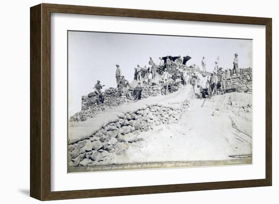 Special Artillery Corps of Africa in their Reduced Numbers under Lieutenant Colonel De Cristoforis-null-Framed Giclee Print