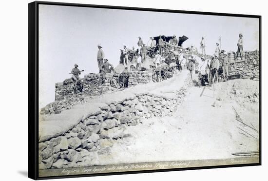 Special Artillery Corps of Africa in their Reduced Numbers under Lieutenant Colonel De Cristoforis-null-Framed Stretched Canvas