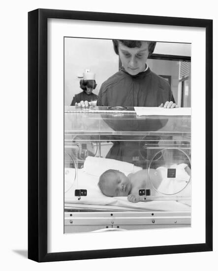 Special Care Unit for Premature Babies, Nether Edge Hospital, Sheffield, South Yorkshire, 1969-Michael Walters-Framed Photographic Print