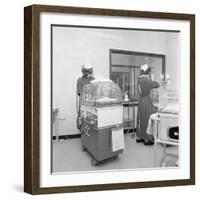 Special Care Unit for Premature Babies, Nether Edge Hospital, Sheffield, South Yorkshire, 1969-Michael Walters-Framed Photographic Print