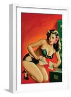 Special Detective Pulp Cover; Evidence-Peter Driben-Framed Art Print