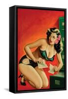 Special Detective Pulp Cover; Evidence-Peter Driben-Framed Stretched Canvas