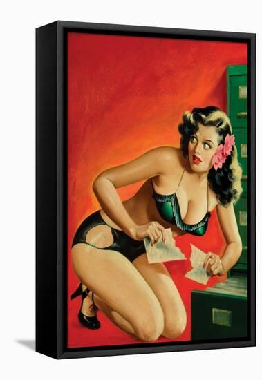 Special Detective Pulp Cover; Evidence-Peter Driben-Framed Stretched Canvas