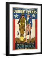 Special Edition of Universal Current Events Latest Views of our Boys in the Service-null-Framed Giclee Print
