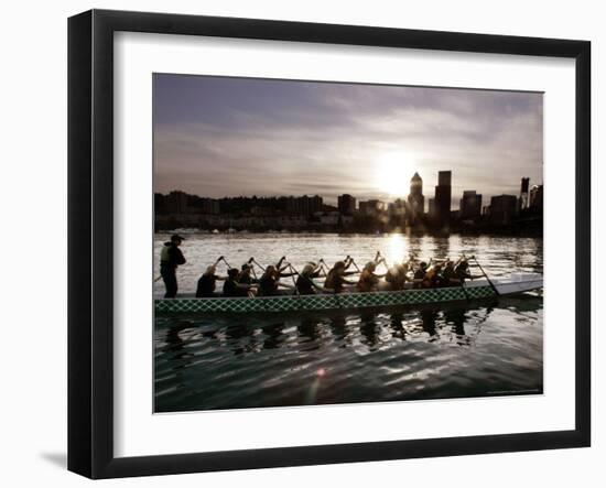 Special Editions Summer Dragon Boats, Portland, Oregon-Don Ryan-Framed Photographic Print