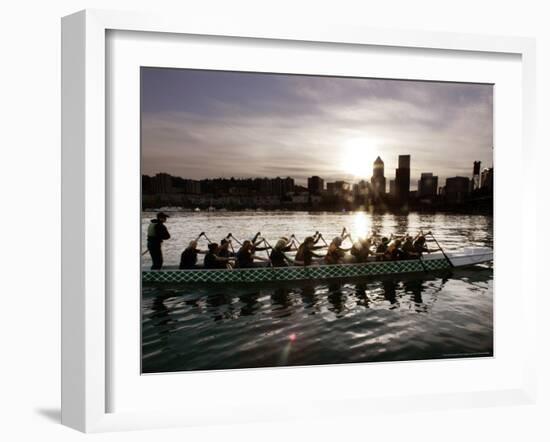 Special Editions Summer Dragon Boats, Portland, Oregon-Don Ryan-Framed Photographic Print