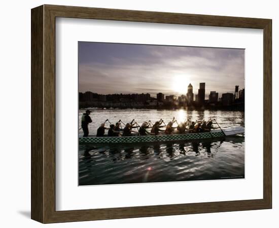 Special Editions Summer Dragon Boats, Portland, Oregon-Don Ryan-Framed Photographic Print