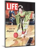 Special Issue: Japan, Woman in Kimono Bowling, September 11, 1964-Larry Burrows-Mounted Photographic Print