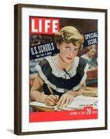 Special Issue on US Schools, October 16, 1950-Alfred Eisenstaedt-Framed Photographic Print