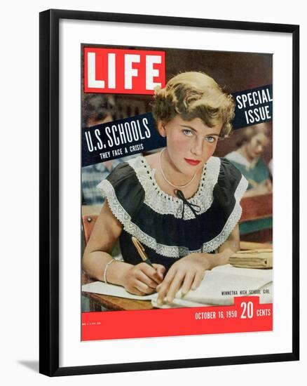 Special Issue on US Schools, October 16, 1950-Alfred Eisenstaedt-Framed Photographic Print