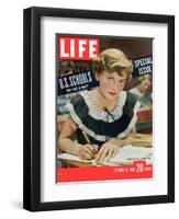 Special Issue on US Schools, October 16, 1950-Alfred Eisenstaedt-Framed Photographic Print