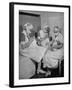 Special Nursery Nurses Wearing Masks as They Bottle-Feed Fully Developed Premature Babies-Hansel Mieth-Framed Photographic Print