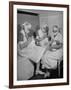 Special Nursery Nurses Wearing Masks as They Bottle-Feed Fully Developed Premature Babies-Hansel Mieth-Framed Photographic Print