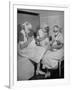 Special Nursery Nurses Wearing Masks as They Bottle-Feed Fully Developed Premature Babies-Hansel Mieth-Framed Photographic Print