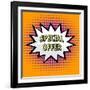 Special Offer Label in Pop Art Style-PiXXart-Framed Art Print