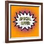 Special Offer Label in Pop Art Style-PiXXart-Framed Art Print