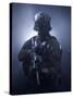 Special Operations Forces Soldier Equipped with Night Vision And An HK416 Assault Rifle-Stocktrek Images-Stretched Canvas