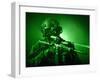 Special Operations Forces Soldier Equipped with Night Vision And An HK416 Assault Rifle-Stocktrek Images-Framed Photographic Print