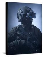 Special Operations Forces Soldier Equipped with Night Vision-Stocktrek Images-Stretched Canvas