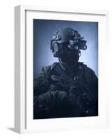 Special Operations Forces Soldier Equipped with Night Vision-Stocktrek Images-Framed Photographic Print