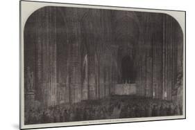 Special Service in Westminster Abbey on Sunday Evening Last-Samuel Read-Mounted Giclee Print