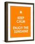 Special Summer Keep Calm Modern Motivational Background-place4design-Framed Art Print