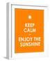 Special Summer Keep Calm Modern Motivational Background-place4design-Framed Art Print