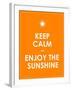 Special Summer Keep Calm Modern Motivational Background-place4design-Framed Art Print