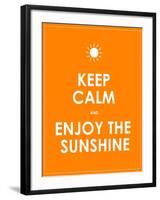 Special Summer Keep Calm Modern Motivational Background-place4design-Framed Art Print