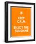 Special Summer Keep Calm Modern Motivational Background-place4design-Framed Art Print