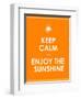 Special Summer Keep Calm Modern Motivational Background-place4design-Framed Art Print