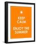 Special Summer Keep Calm Modern Motivational Background-place4design-Framed Art Print