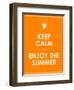 Special Summer Keep Calm Modern Motivational Background-place4design-Framed Art Print