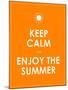 Special Summer Keep Calm Modern Motivational Background-place4design-Mounted Art Print