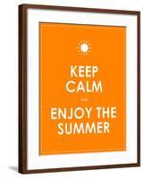 Special Summer Keep Calm Modern Motivational Background-place4design-Framed Art Print