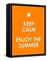 Special Summer Keep Calm Modern Motivational Background-place4design-Framed Stretched Canvas