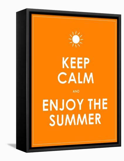 Special Summer Keep Calm Modern Motivational Background-place4design-Framed Stretched Canvas