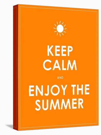 Special Summer Keep Calm Modern Motivational Background-place4design-Stretched Canvas