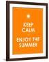 Special Summer Keep Calm Modern Motivational Background-place4design-Framed Art Print