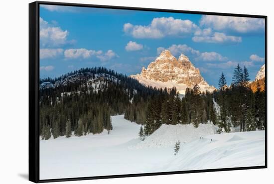 Special view of the Dolomites-Marco Carmassi-Framed Stretched Canvas