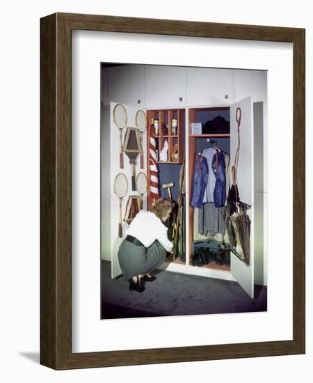 Specialized Closets Created by Architects George Nelson and Henry Wright, New York, NY 1945-Herbert Gehr-Framed Photographic Print